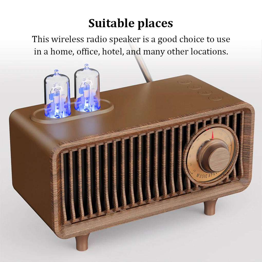 

Домашний офис, винтажный стиль, Настольный портативный мини bluetooth-совместимый динамик, USB радио, колонки, звуковая коробка, сабвуфер