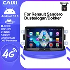 Мультимедийная магнитола CAIXI, мультимедийная стерео-система на Android, для Renault Dacia, LOGAN, sandero, Duster, Lada, Xray, Captur, Dokker, Carplay, gps, типоразмер 2 Din