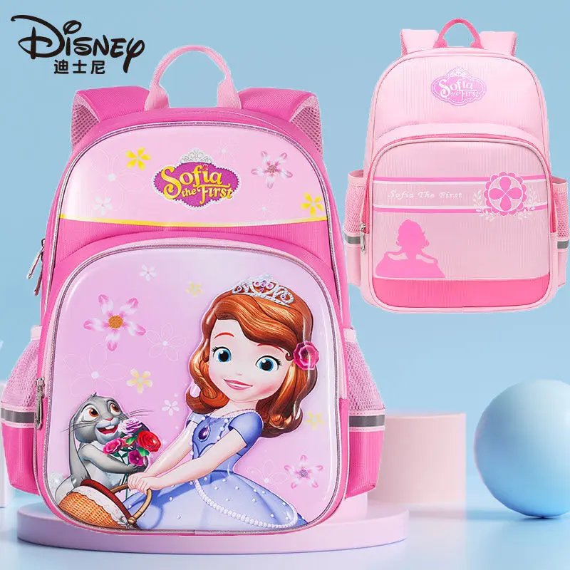 

Disney girls' schoolbag for primary school students Children Grade one, two, three, four Princess Aisha cute 2022 new light