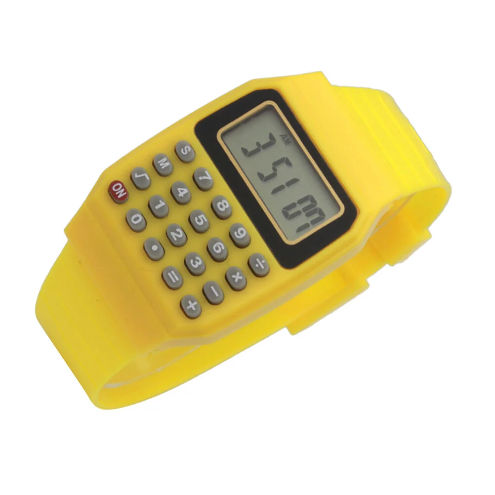 

2 Pcs Calculation Watch Calculator Digital Watcheses Men Earth Tones Man Wrist