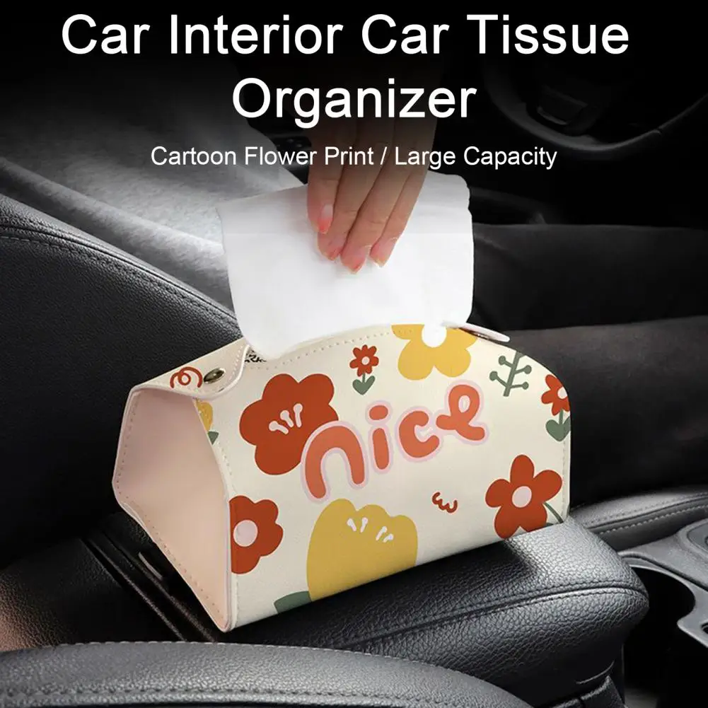 

Car Tissue Organizer Beautiful Large Capacity Space-saving Car Interior Car Tissue Organizer Car Accessories