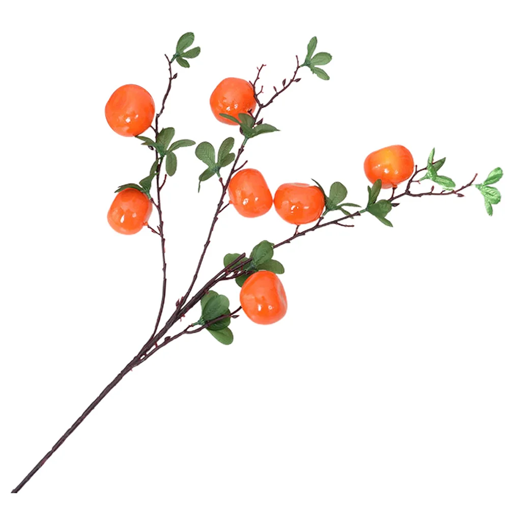 

Orange Artificial Fake Branch Fruit Tangerine Decoration Lifelike Picks Giftstree Faux Branches Fruits Black Boxes Floral Flower