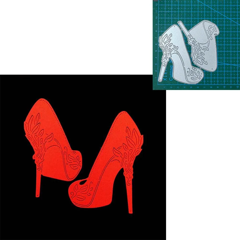 

High Heels Lace Metal Dies Scrapbooking Metal Cutting Dies Craft Stamps die Cut Blade Punch Embossing Card Make Stencil