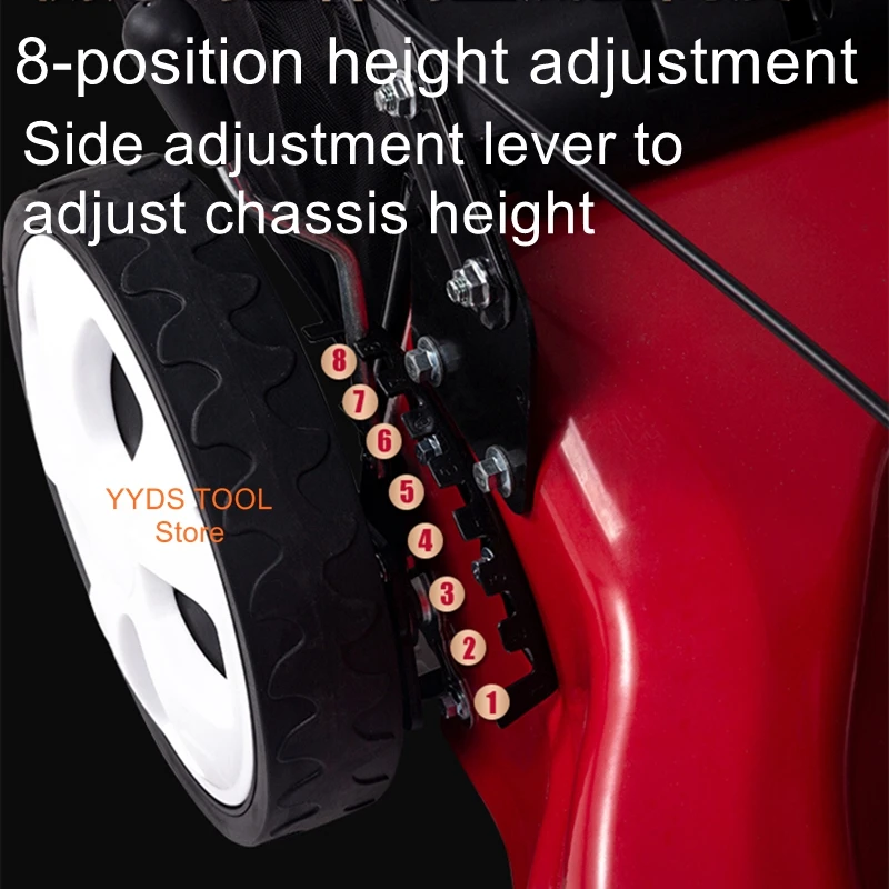 Мощная газонокосилка самоходный триммер с нажимом для сада травы