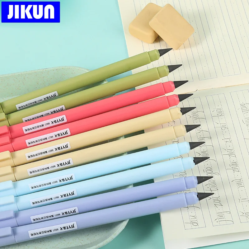 JIKUN 5pcs Eternal Pencil Unlimited Writing No Ink Pen Magic Pencils For Art Drawing Sketch Kids Novelty Kawaii Stationery - купить по