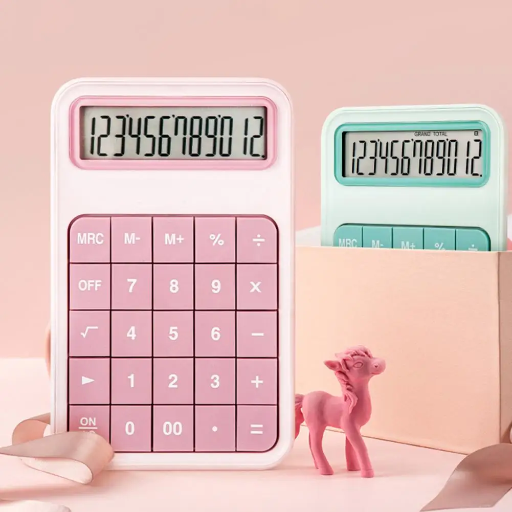 

Portable Eco-friendly 12-Digit Small Student Calculator Home/family