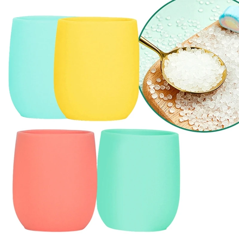 

Baby Silicone Cup Toddler No-Spill Drinking Cup Kid Tableware BPA Free Silicone J60B