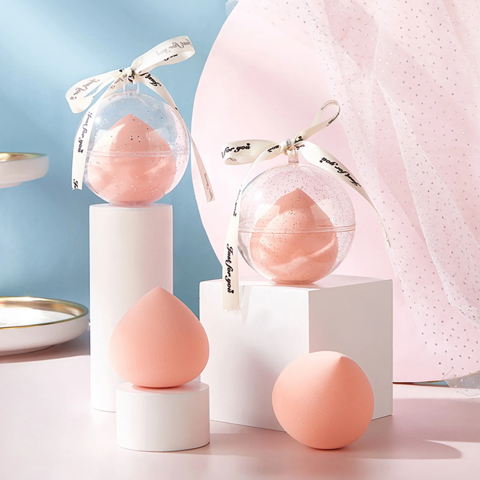 

Beauty Makeup Sponge Blender Latex-Free Makeup Sponge For Liquid Cream Powder Small Pink Is Well Loved And Praised By Women Use