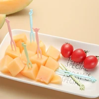50pcs cartoon household party supply diy fruit fork toothpicks fruit stick sandwich buffet picks