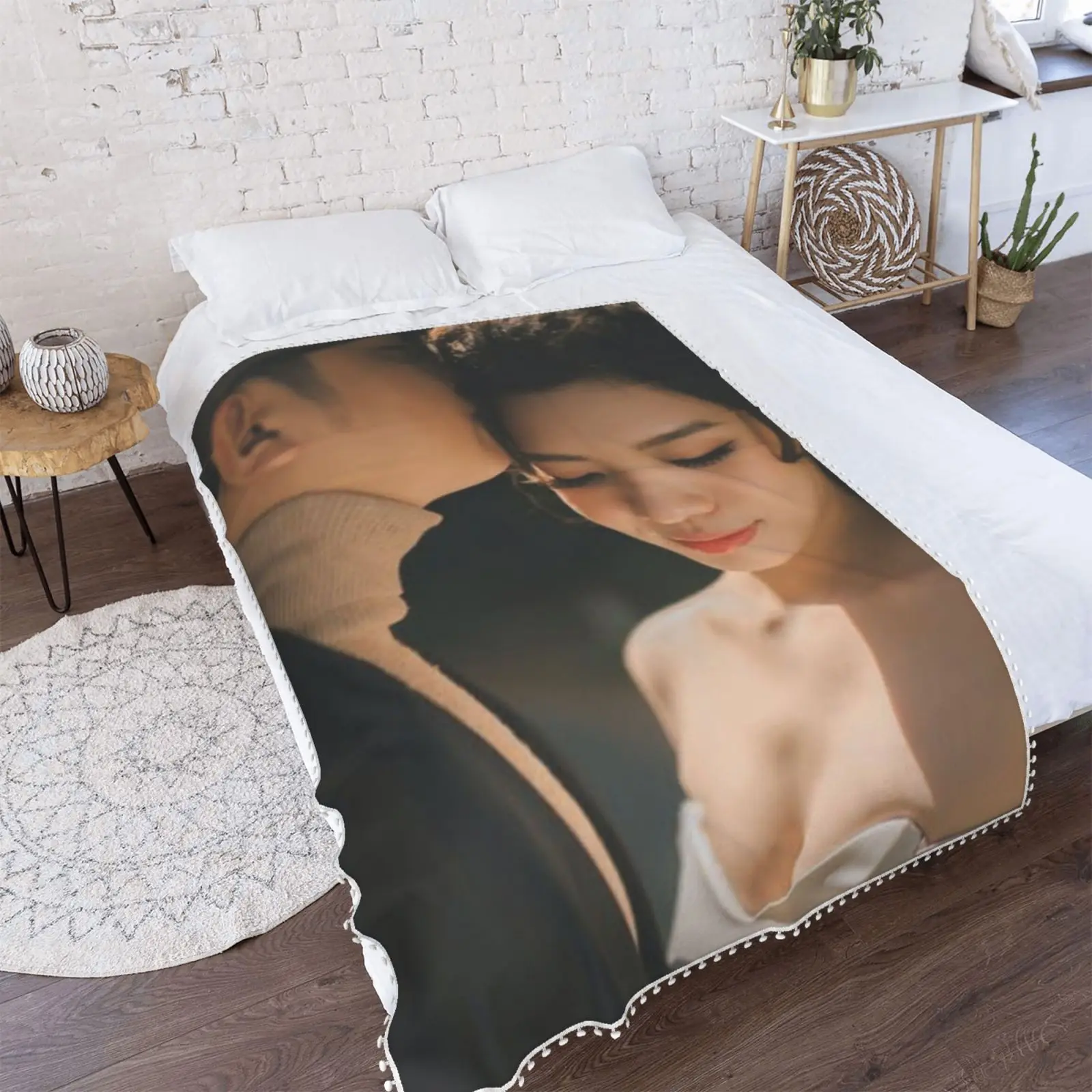 

Custom Your Picture Blanket Personalized Wedding Throw Wedding Gift