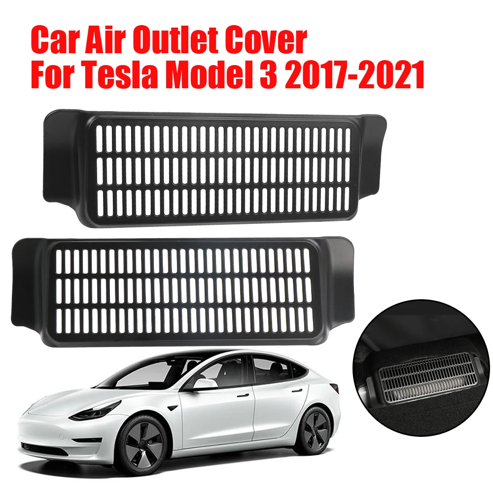 

Для Tesla Model 3, крышки на вентиляционные отверстия под сиденьем, кондиционирование воздуха, сетка для защиты от пыли, автомобильные аксессуары