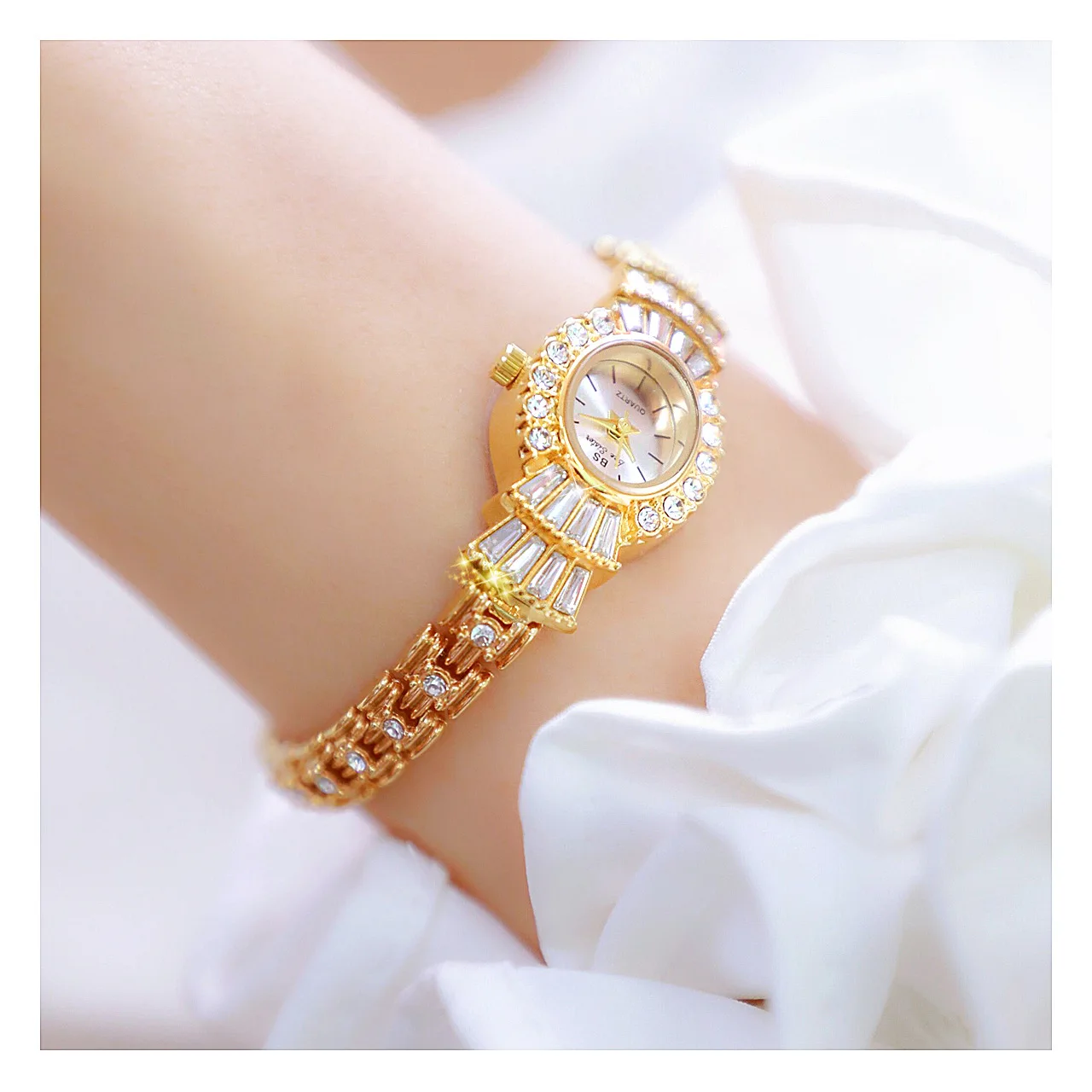 New Japanese Quartz Movement Design Women's Diamond Watch Waterproof Fashion casual Elegant Dress woman Rhinestone Wrist watches