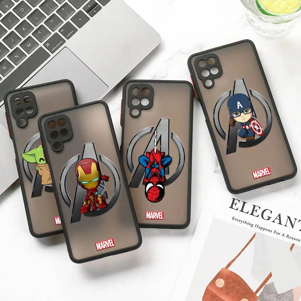 

Marvel Avengers Iron A Logo Ironman Funda For Samsung A50 A30S A20 A70 A7 Cover Note 20 Ultra 10 M30s M21 M32 M51 M62 Clear Case