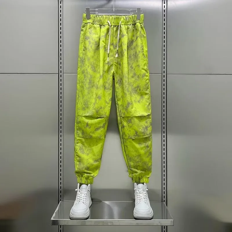 Мужские повседневные брюки новинка 2024 осенние модные дизайнерские леггинсы