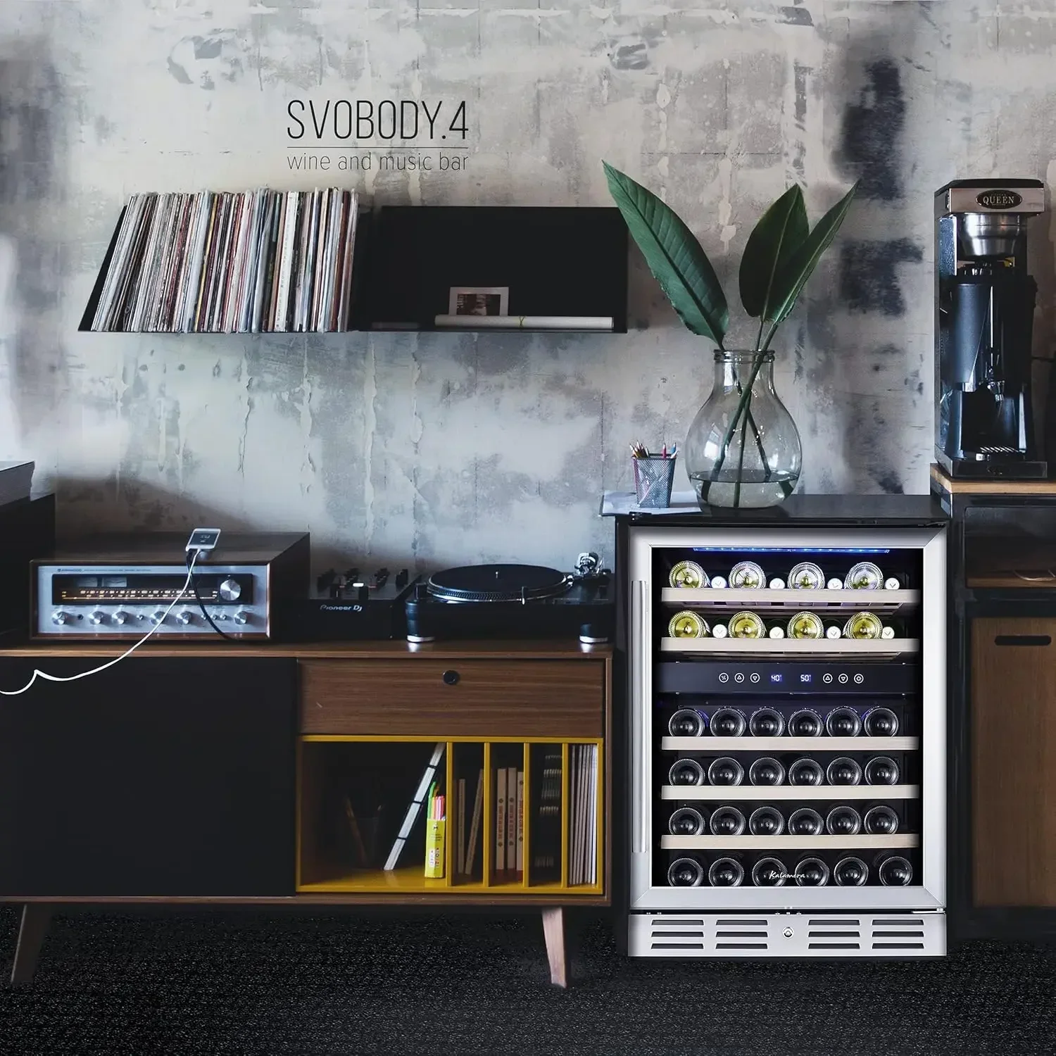 Kalamera 24-дюймовый холодильник для вина бутылка 46 — двухзонный встроенный или