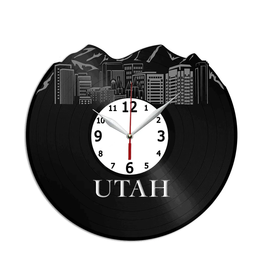 

Виниловые настенные часы Utah-уникальный Декор для дома или офиса-Лучшие идеи для подарков