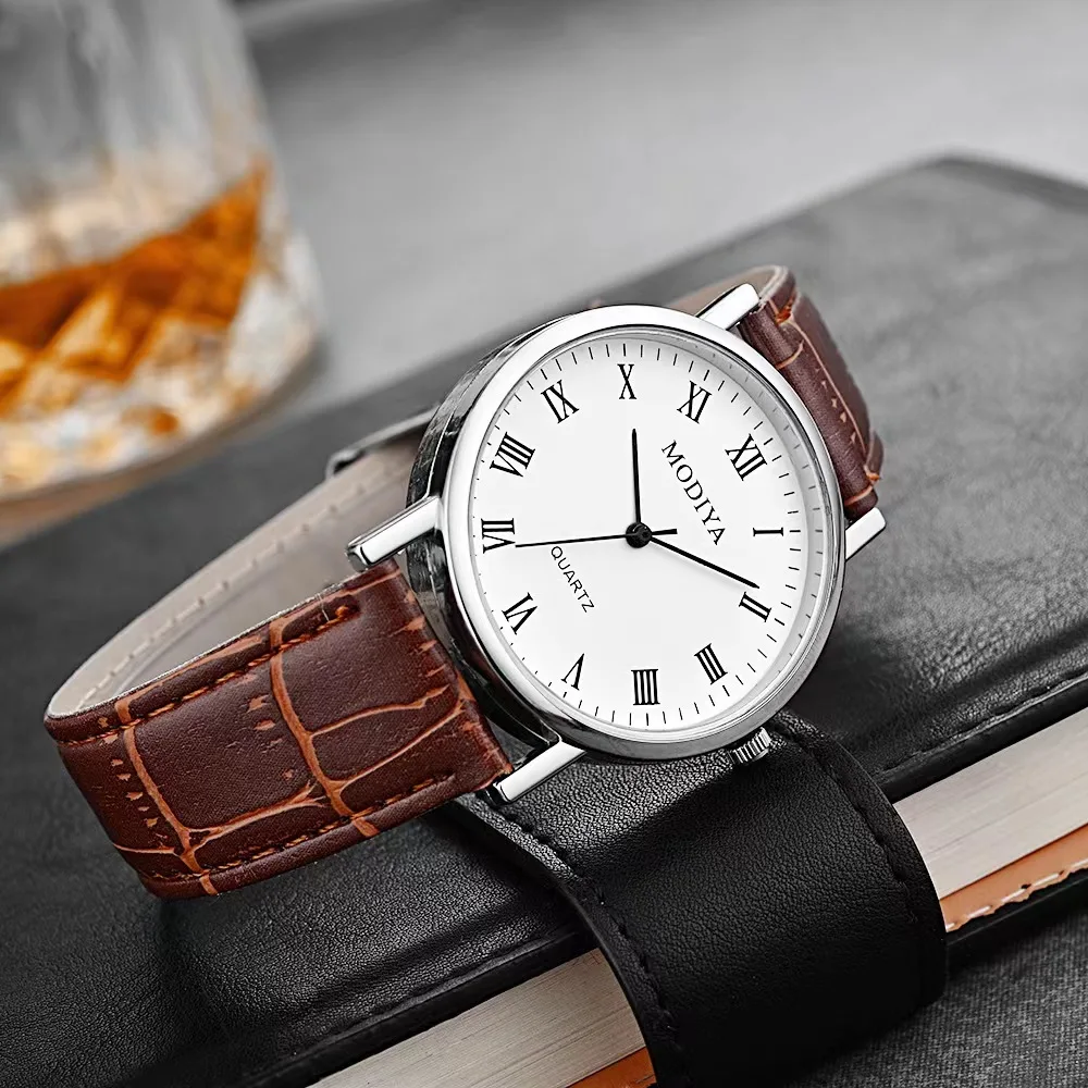 

AD Men's automatic mechanical watch 316 fine steel calf leather strap seven-day power storage display, high quality, high qualit