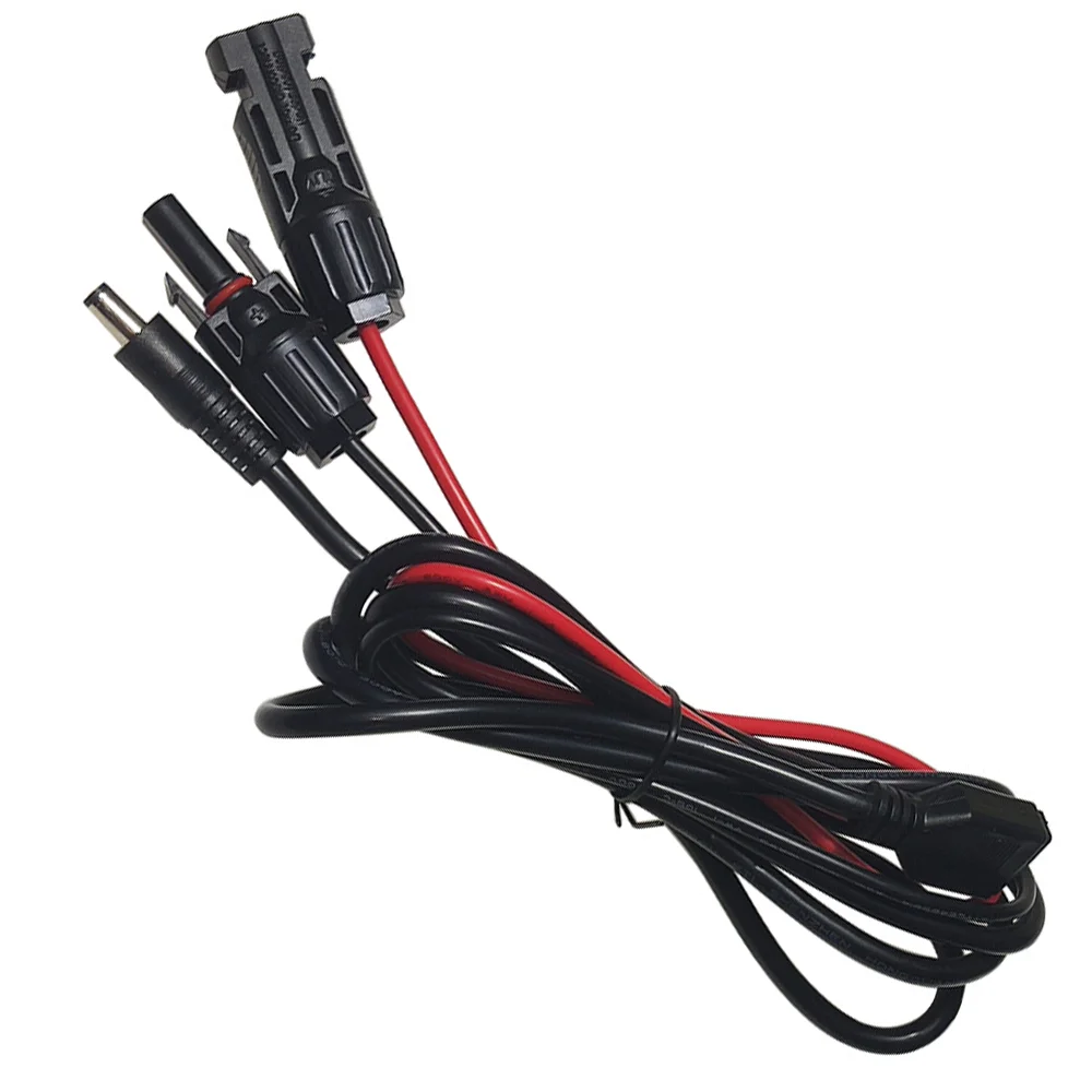 Солнечные Разъемы для DC5 5 мм x 2 16AWG адаптер кабеля солнечной энергии портативной