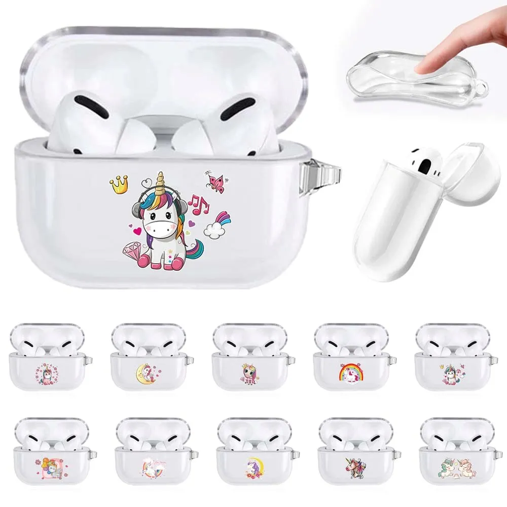 

Silicone Earphone Cases for Apple Airpods 3 Wireless Earphone Cover Protective Case Cute Unicorn Apple AirPods3 Charging Box Bag