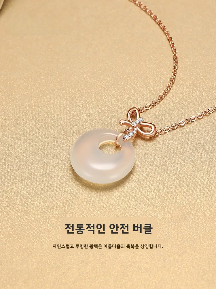 Ожерелье из стерлингового серебра с пряжкой Vana Peace женское легкое роскошное