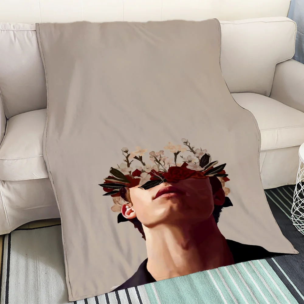 Детское одеяло для украшения дивана Шон Мендес роскошные пледы и вязаное