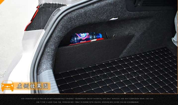 

Для VW Volkswagen Arteon 2017-2021 автомобильные аксессуары фланелевый Автомобильный багажник боковой органайзер для хранения доска перегородка перегородки пластина доска