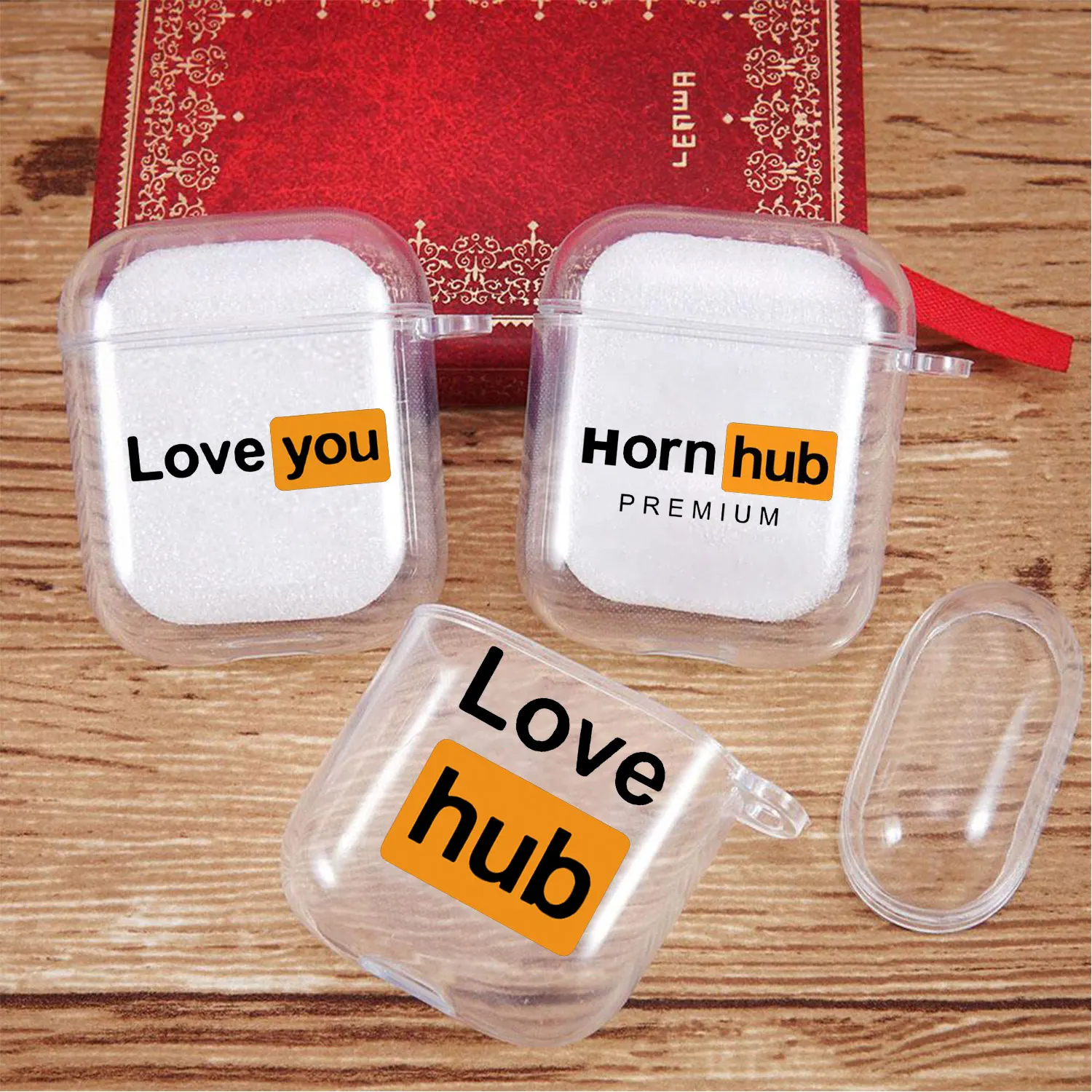 

Funny Love Hub TV Soft silicone TPU Case For AirPods Pro2 1 2 3 Claer Wireless Bluetooth Earphone Box Cover