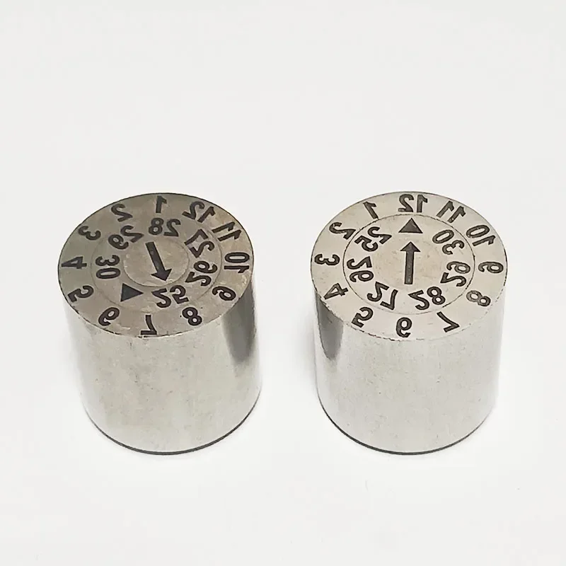 Пластиковые штампы с двойной датой для инъекций вставки кодом даты марки годовых