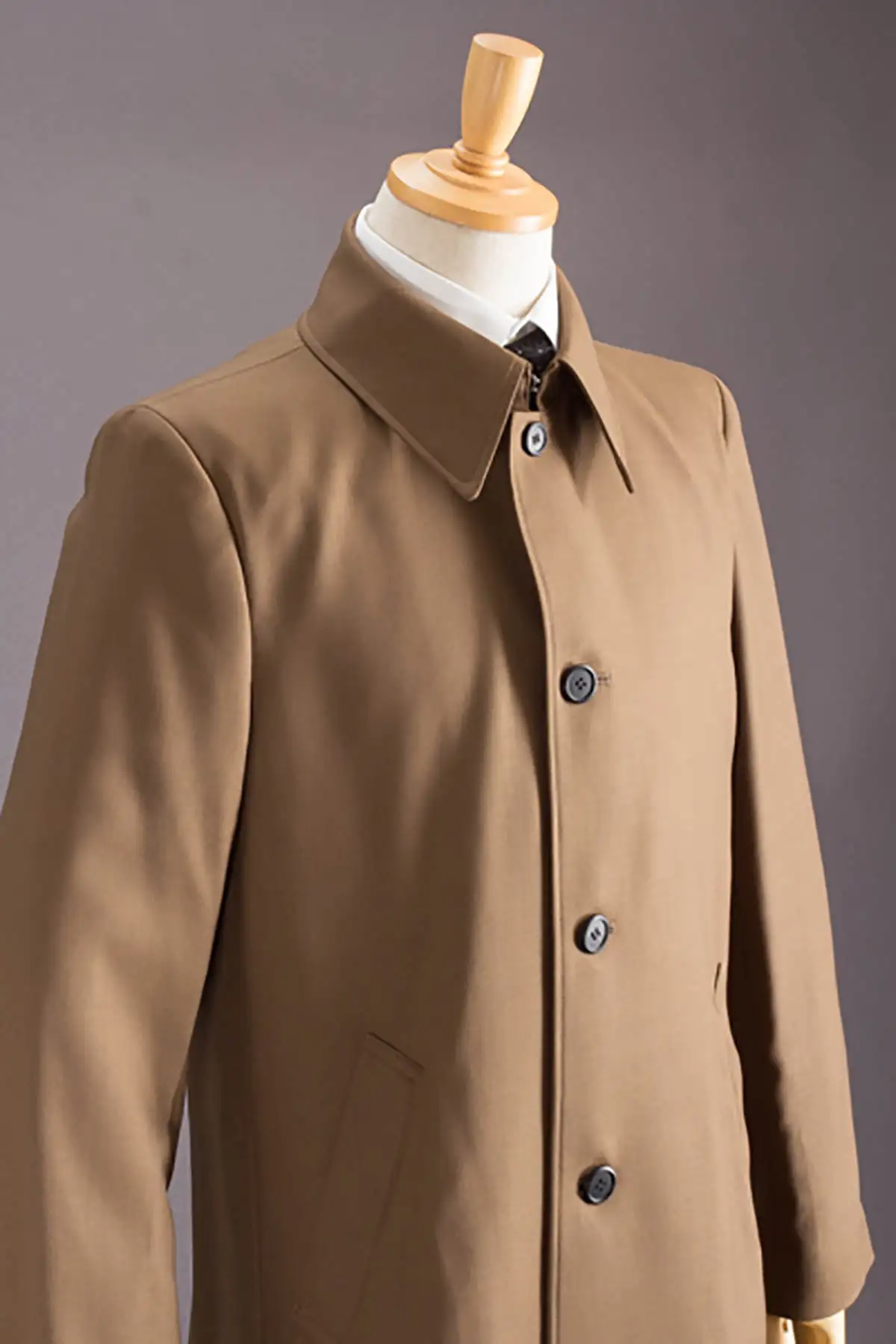 Мужское шерстяное пальто с накидкой Холмса однобортное осеннее длинное в стиле