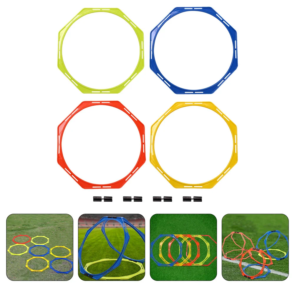 

4 Pcs Football Training Circle Basketball Outdoor Agility Circles Soccer Aldult Sports Supplies Portable Speeds Rings Exercise