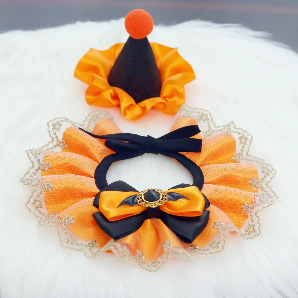 Кружевной воротник на Хэллоуин кружевное полотенце и шляпа аксессуары arty