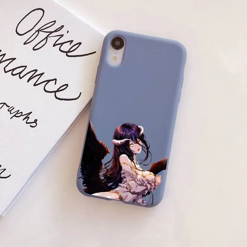 

Yinuoda Albedo Overlord Anime Phone Case Soft Solid Color for iPhone 11 12 13 mini pro XS MAX 8 7 6 6S Plus X XR