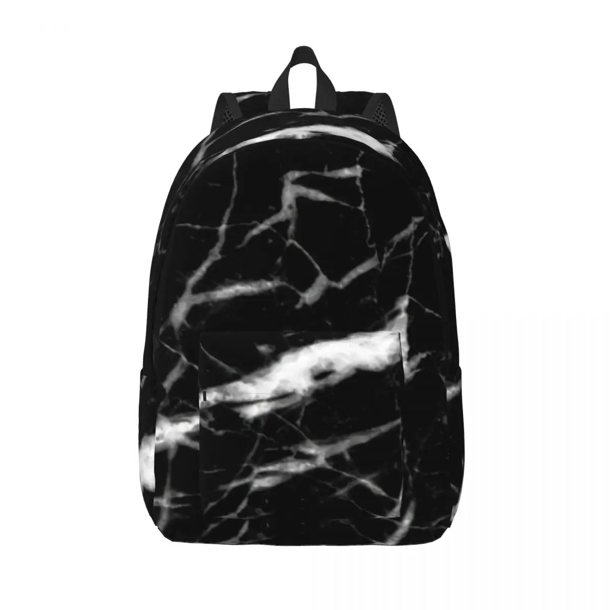 

Мраморные трещины, черные и искусственные натуральные мраморы, графическая универсальная сумка, рюкзак для университета, унисекс сумки