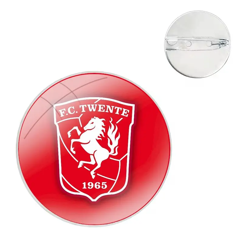 Флаг Fc Twente стеклянный купол броши значки булавки для одежды шляпы рубашки Сумка с
