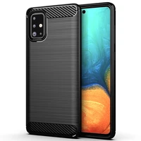 for samsung galaxy a71 4g silicone full protective matte phone cover for galaxy a71 shockproof carbon fiber cases coque fundas