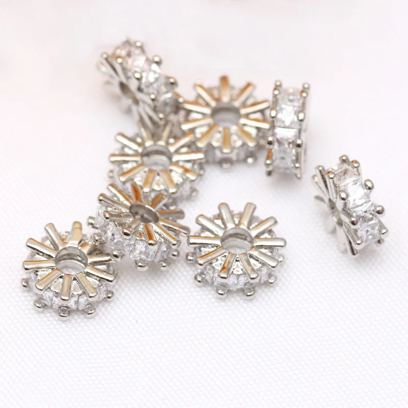 5 шт./партия перфорированные бусины в форме подсолнуха