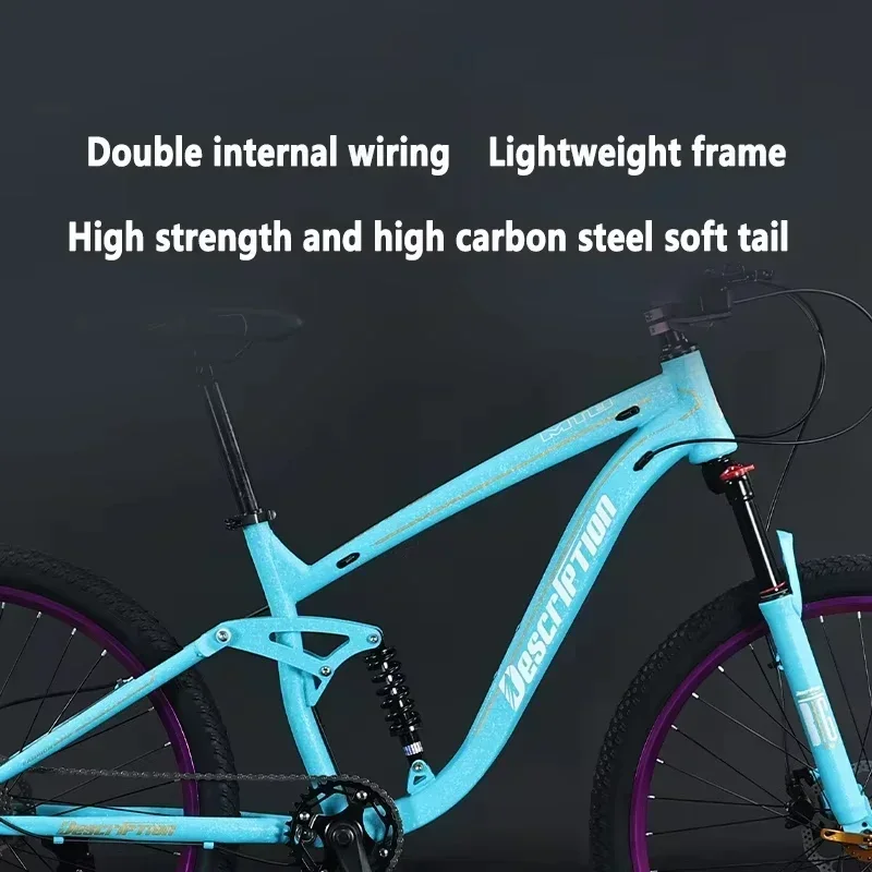 27 5-дюймовый горный велосипед однодисковый 10-скоростной softTail mtb для беговых лыж