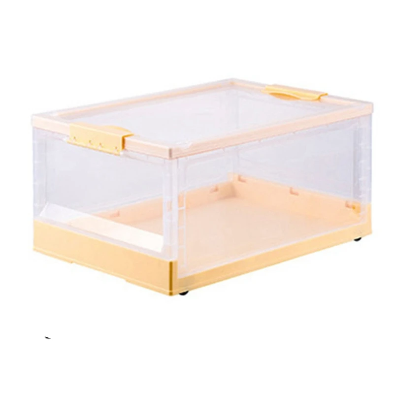 

Foldable Book Storage Box Household Plastic Transparent Storage Box Student Book Organizing Bookcase Storage