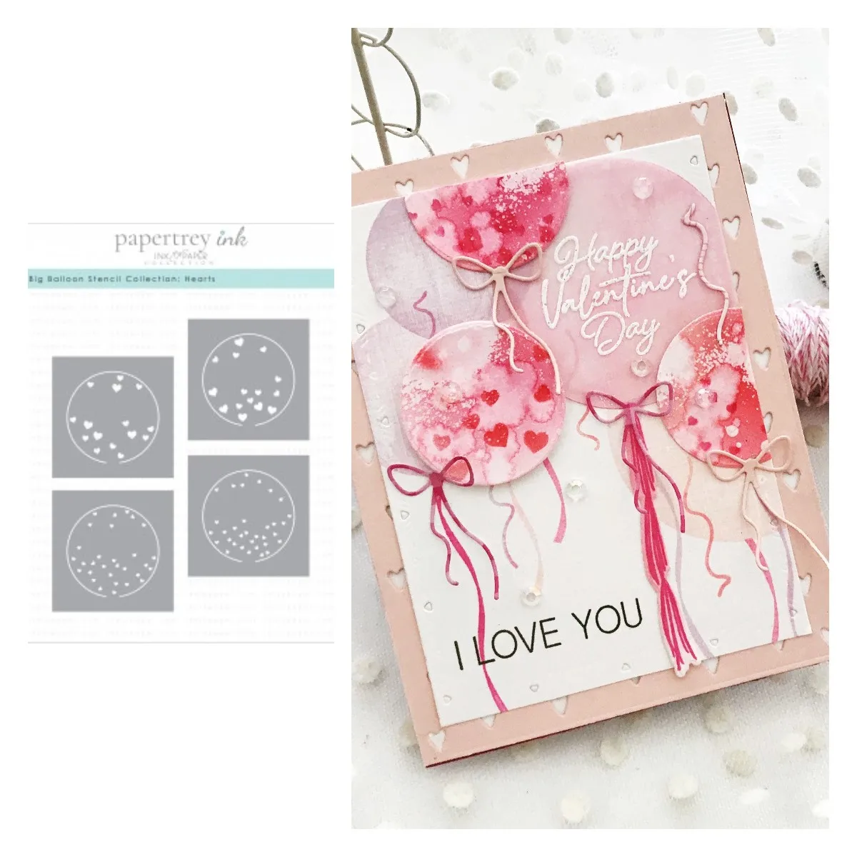 

Balloon Love Point Stencils For Diy Scrapbooking Crafts Maker Photo Album Template Handmade Decoration 2022 New