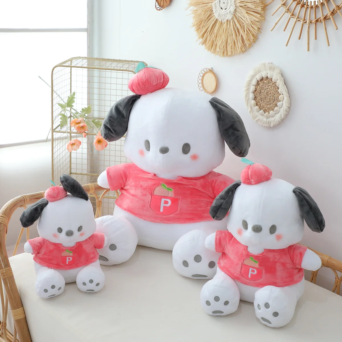 

Lovely Pochacco Plush Anime Dog Stuffed Doll Soft Sofa Cushion Kawaii Room Decor Birthday Christmas Gift For Kids