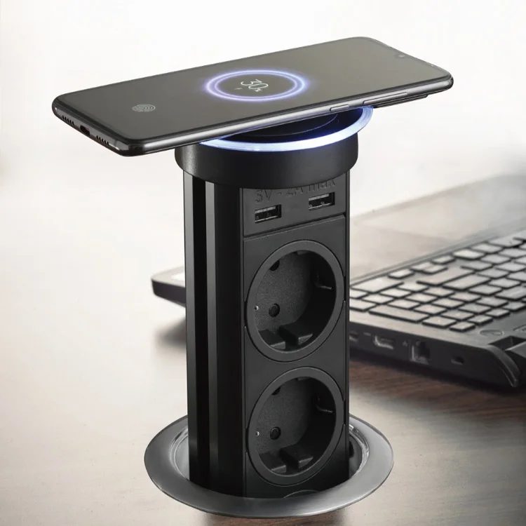 

Патент CE ETL, беспроводное зарядное устройство, кухонный остров, моторизованная автоматическая выдвижная розетка питания, настольная розетк...