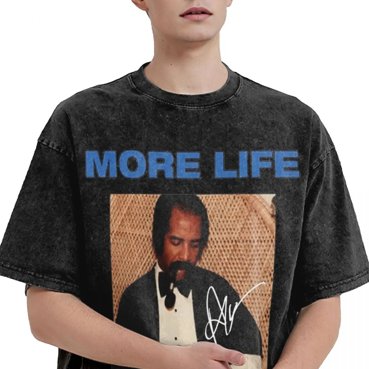 Мужская футболка Drake More Life Tour потертые футболки летние в стиле Харадзюку базовые