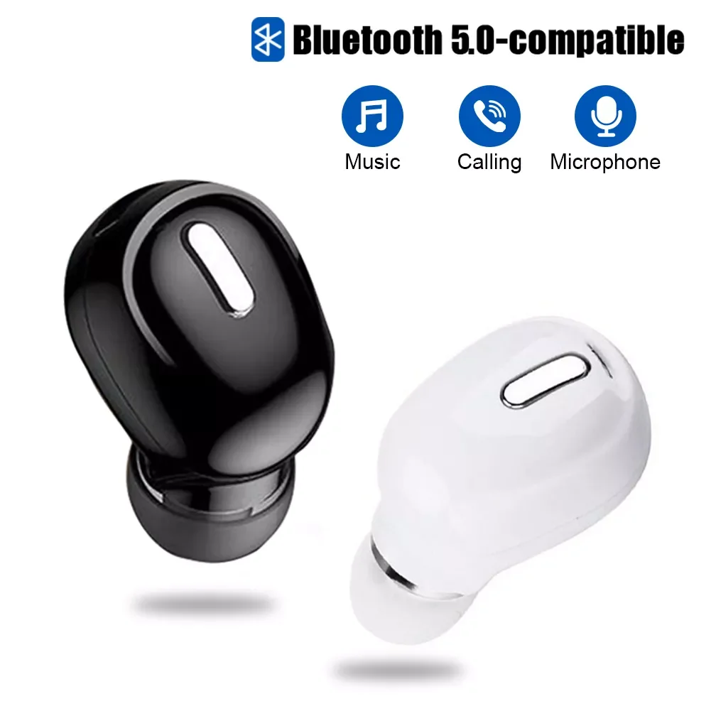 

Mini Wireless Bluetooth 5.0 Earphone in Ear Sport with Mic Handsfree Headset Earbuds For All Phone For Samsung Huawei Headphones