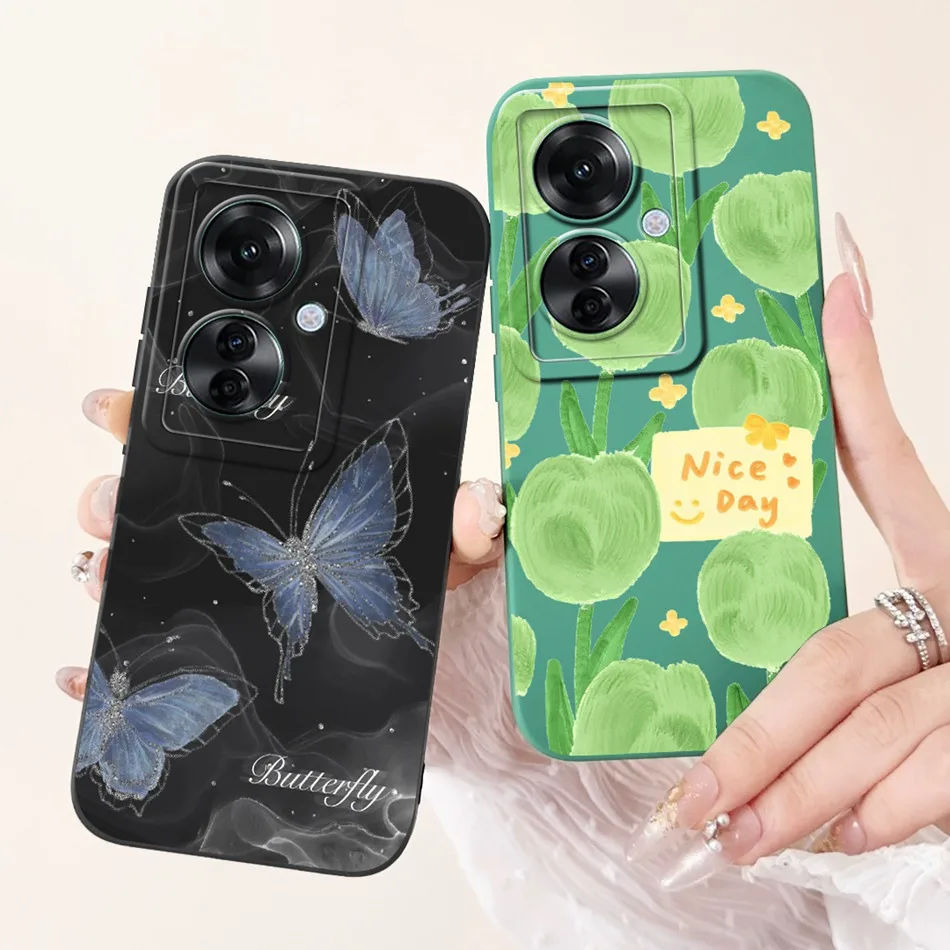 Для OPPO Reno11 F 5G Reno 11F CPH2603 2024 элегантная печатная камера защитные противоударные