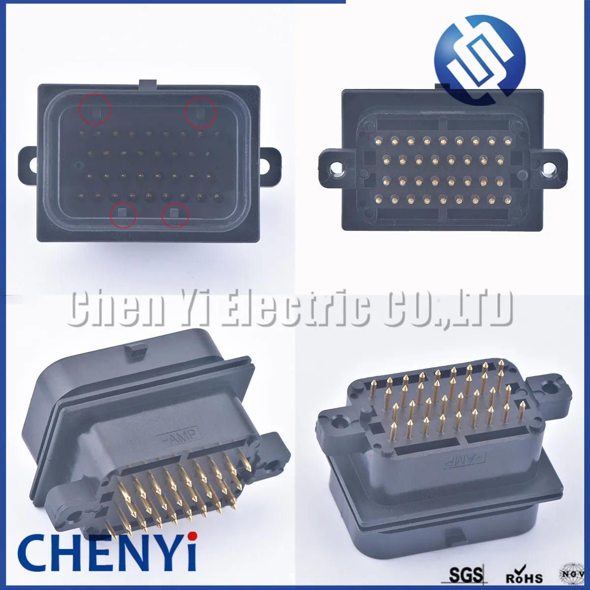TE AMP SUPERSEAL 34 Pin 3-1437290-9 1 0mm Series ECU автомобильный разъем компьютерный 64327288-2 4-1437290-1 -