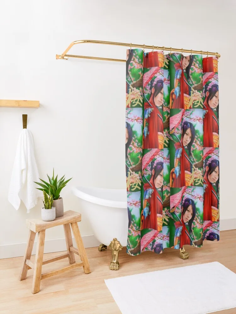 Занавеска для душа с вишневым цветком занавеска ванной комнаты |