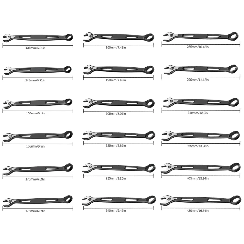 Ключ двойного назначения с трещоткой двуглавый ключ цветками сливы 8-32 мм Прямая