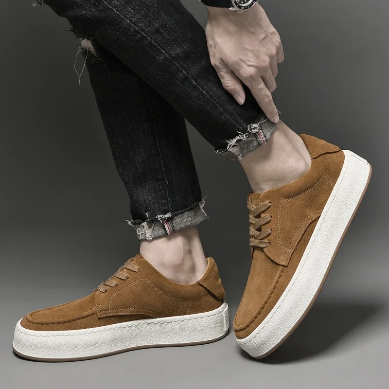 Новинка 2023 модная универсальная однотонная мужская деловая обувь Лидер продаж