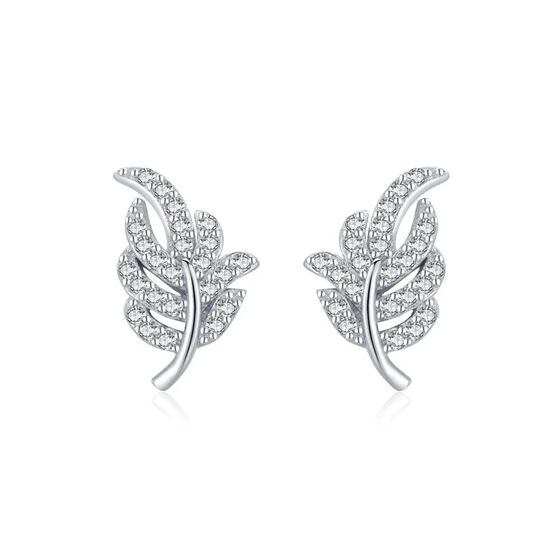 

VAE2 Leaf Hook Earrings Stud Earrings for Women Ear Jewelry cute earrings korean earrings