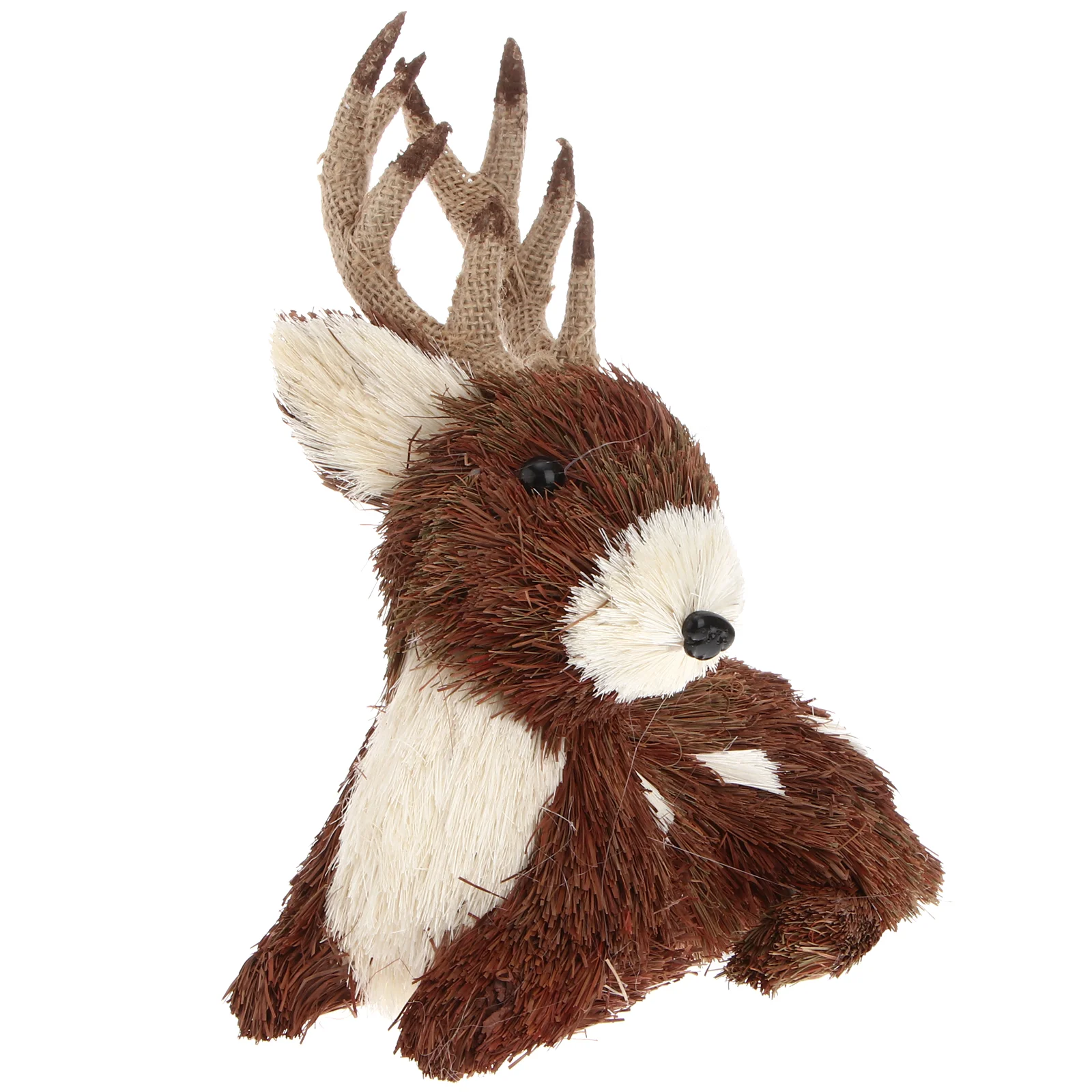 

Reindeer Christmas Deer Figurines Figurine Decoration Straw Statues Ornaments Elk Statue Animal Sculpture Plush Toydecorations